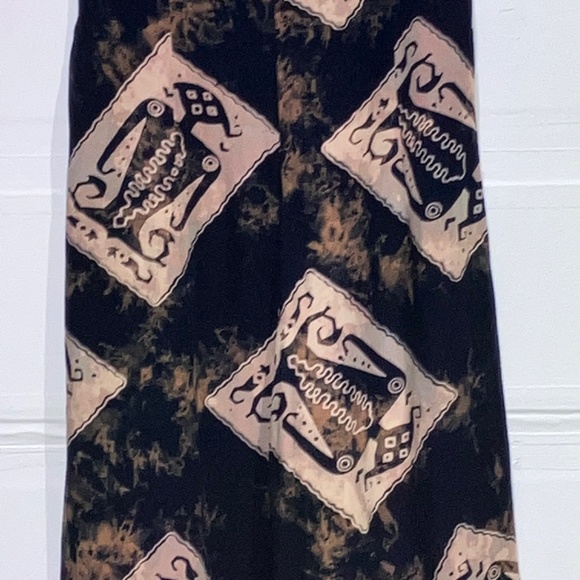 Vintage Black and cream super wide leg jumpsuit - Picture 6 of 13